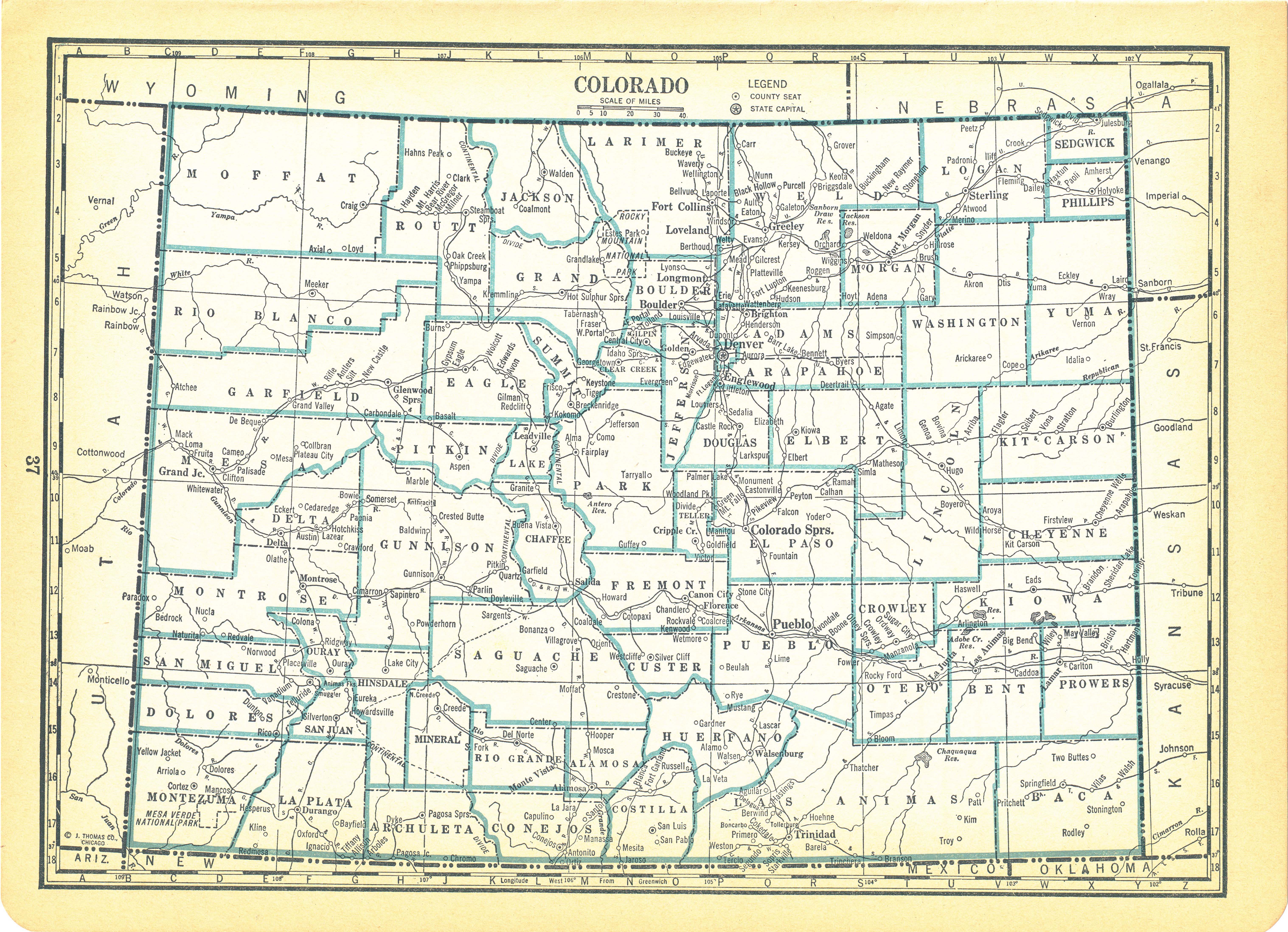 1937 National Atlas Vintage Map Pages – Connecticut map on one side and ...