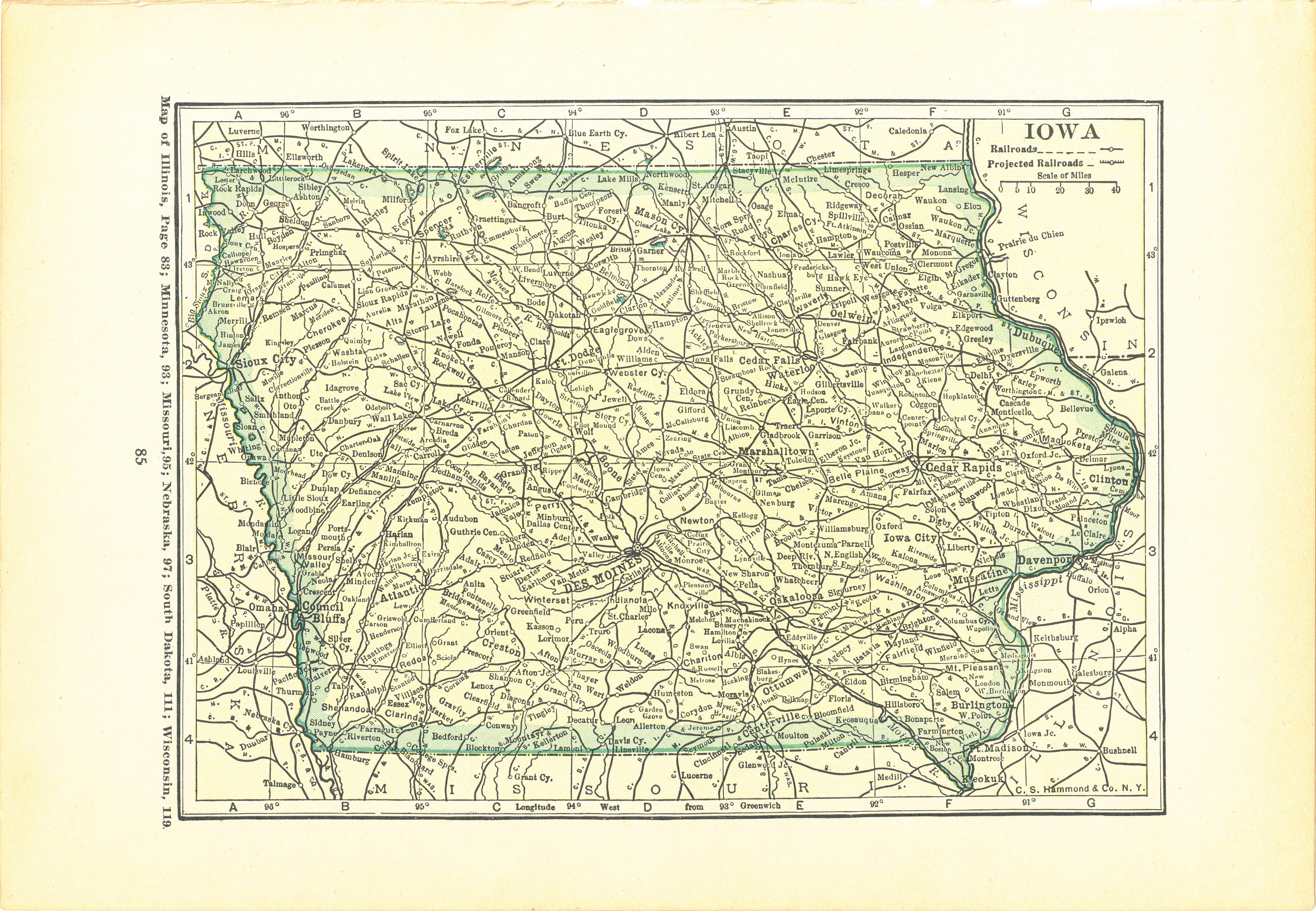 1923 Atlas Of The World Vintage Map Pages – Kansas Map On One Side And ...