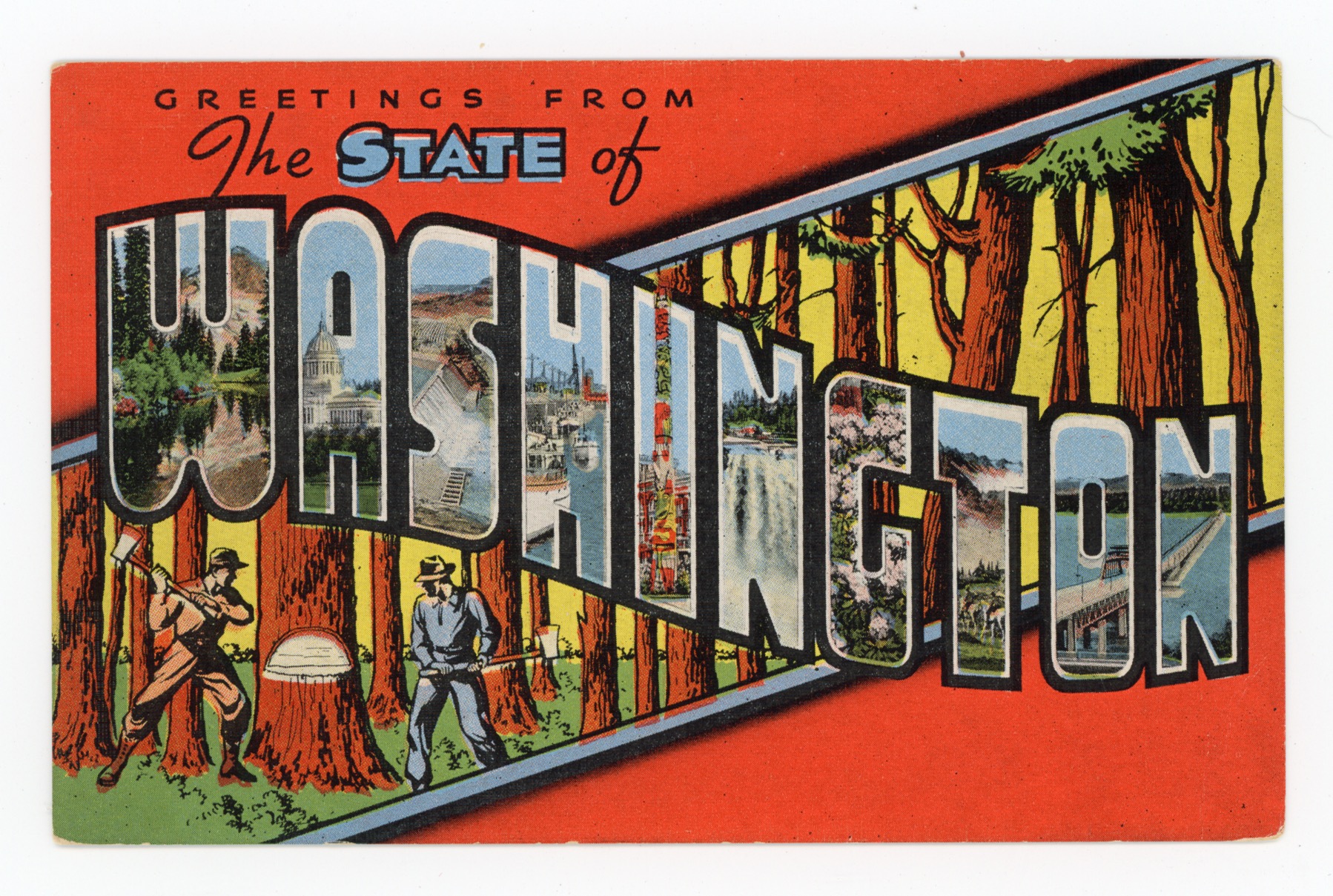 Vintage Washington State Postcard